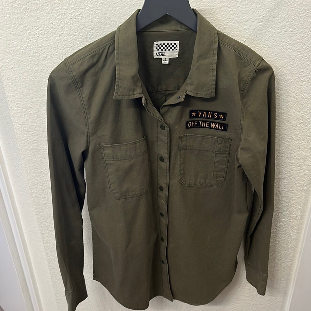 Vans Olive Button-Up Shirt